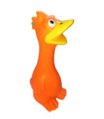 Leo.L – Juguete para Perros de Goma Antiestrés Modelo Pollo con Sonido (Talla S)
