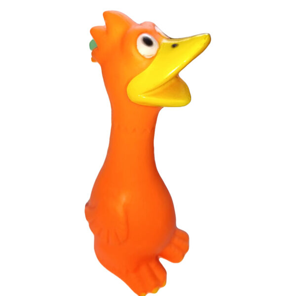 Leo.L – Juguete para Perros de Goma Antiestrés Modelo Pollo con Sonido (Talla S)
