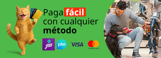 Método de pago. Visa, master. yape y plin